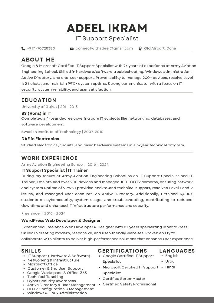 IT Support Specialist - 1