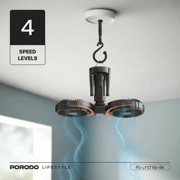 Porodo Dual-Head Fan - 5