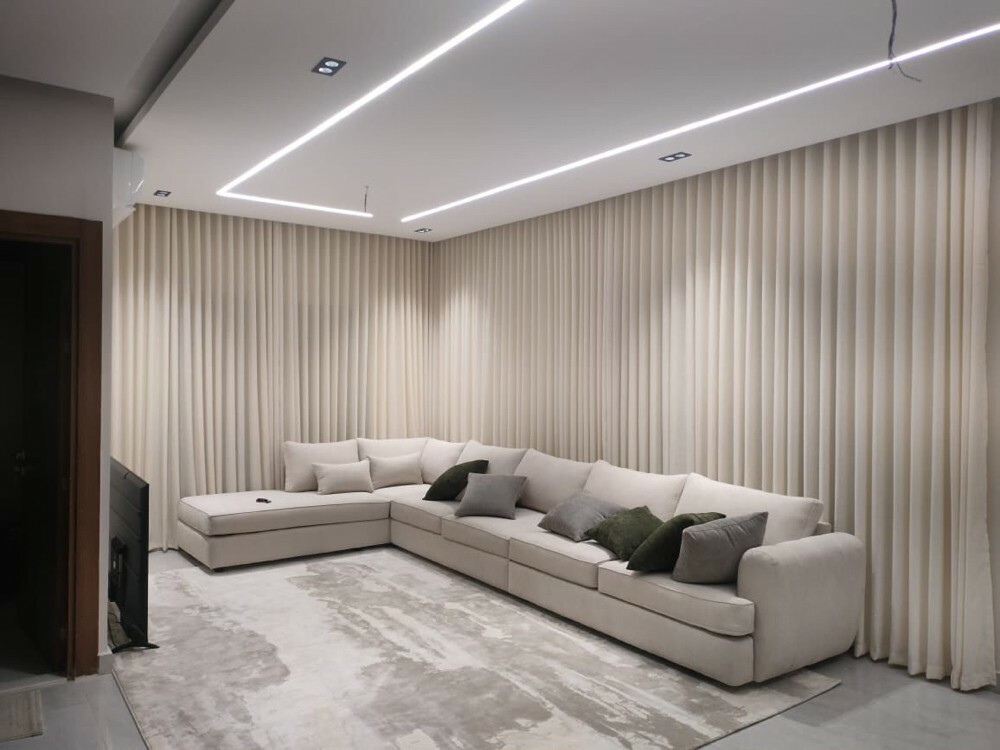 wave curtains and roller & 3D - 2