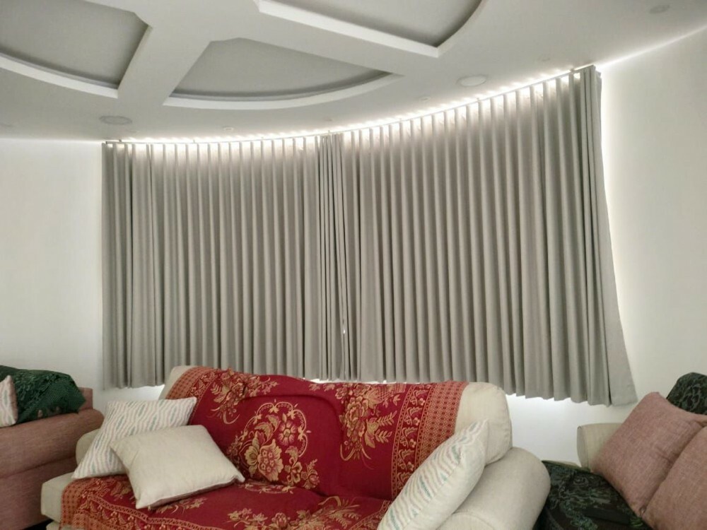 wave curtains and roller & 3D - 4