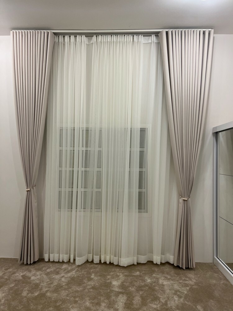 wave curtains and roller & 3D - 1