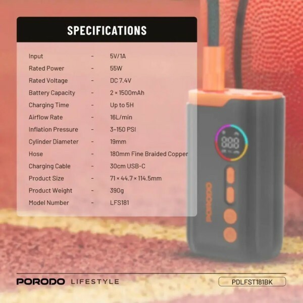 Porodo Electric Air Inflator - 5