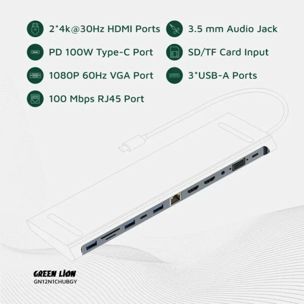 12-in-1 Multi-Port Hub - 4