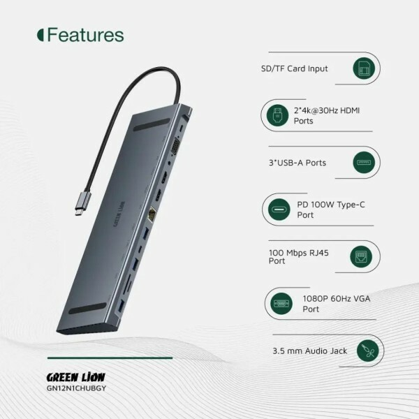 12-in-1 Multi-Port Hub - 2