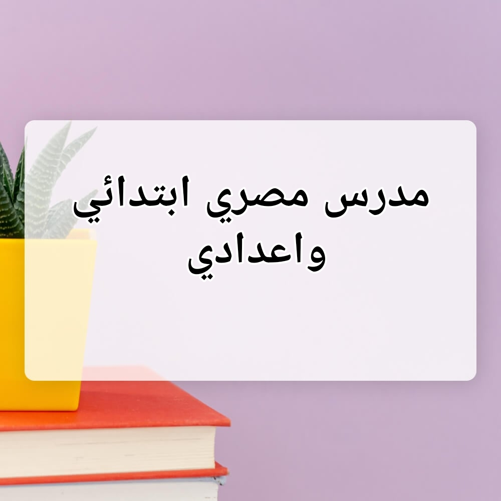 مدرس مصري ابتدائي واعدادي للمستقل - 1