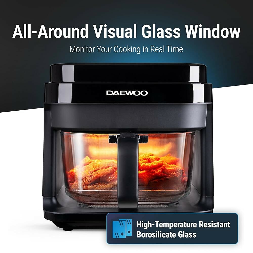Air fryer 5.5L Glass bowl 1200w - 2
