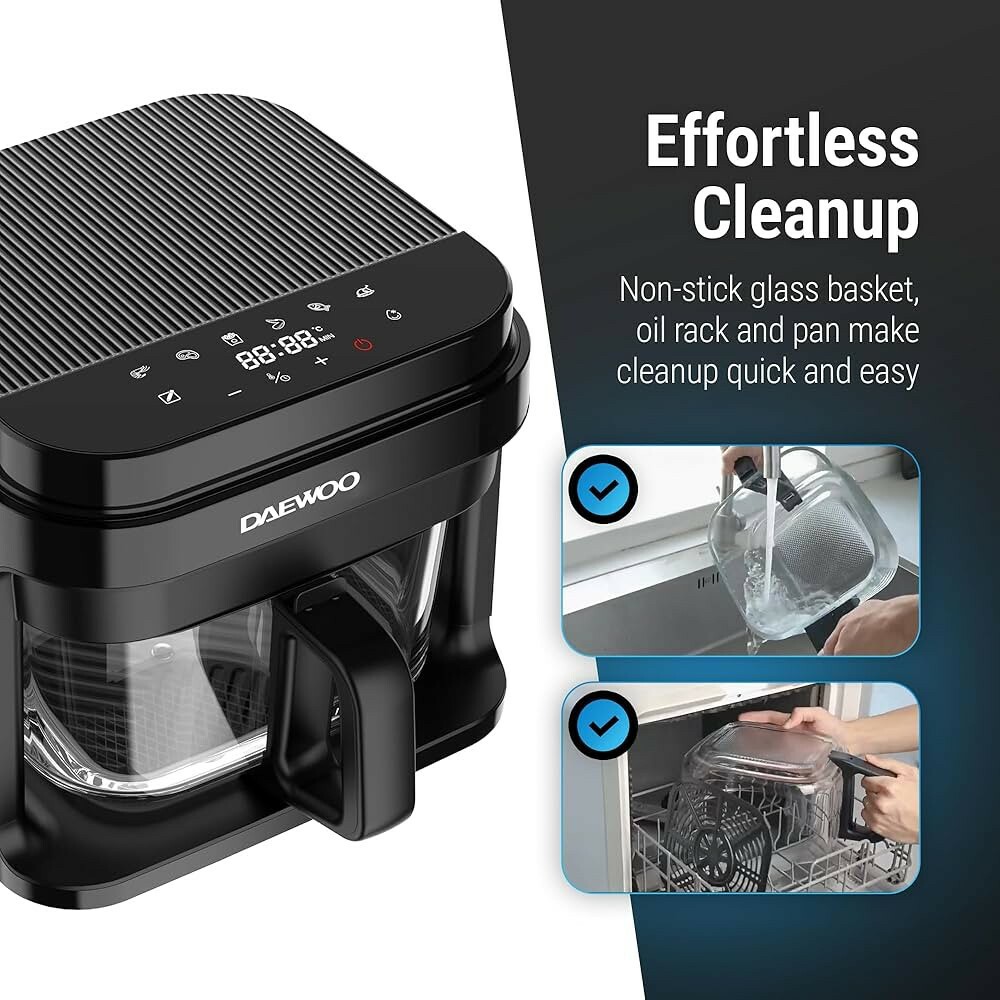 Air fryer 5.5L Glass bowl 1200w - 7