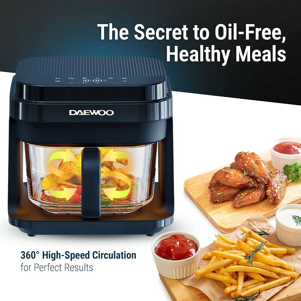 Air fryer 5.5L Glass bowl 1200w - 6