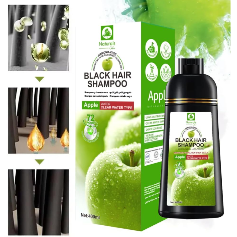 Black apple dye for hair and bear - 3