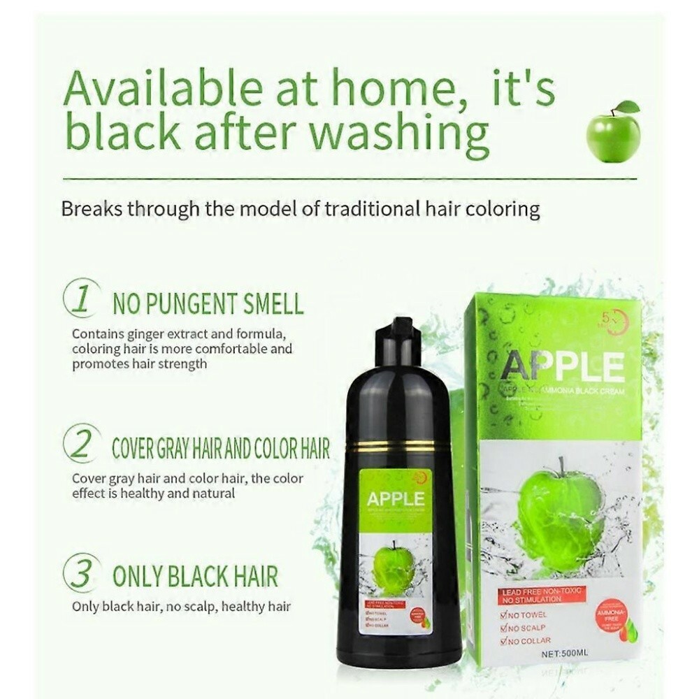 Black apple dye for hair and bear - 5