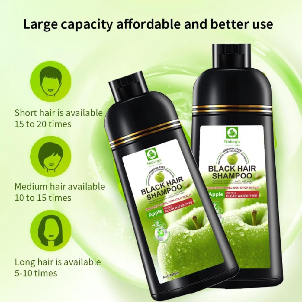 apple Black dye for hair and bea - 4