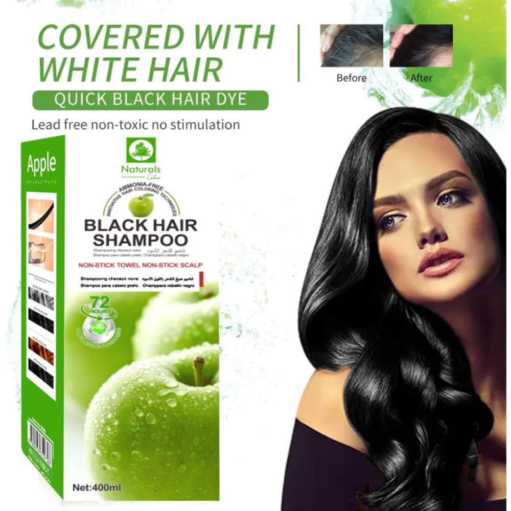 apple Black dye for hair and bea - 1