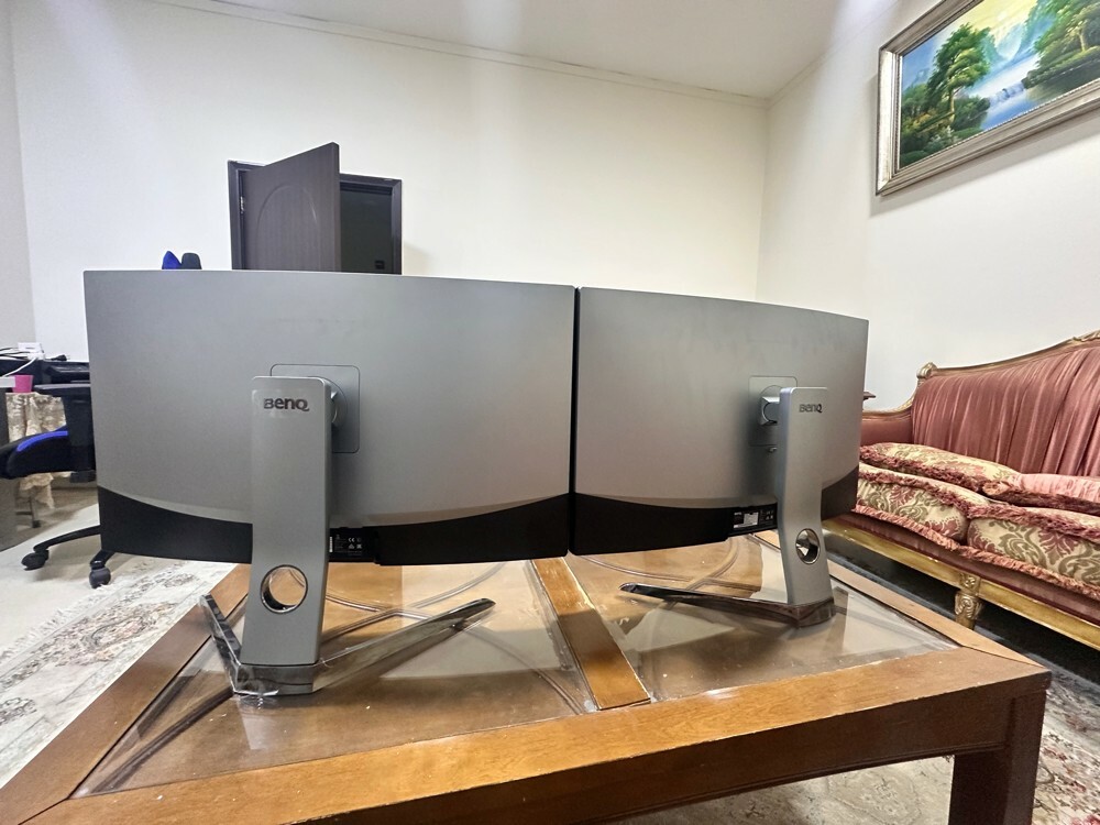 Two BenQ EX3200R Monitors - 2
