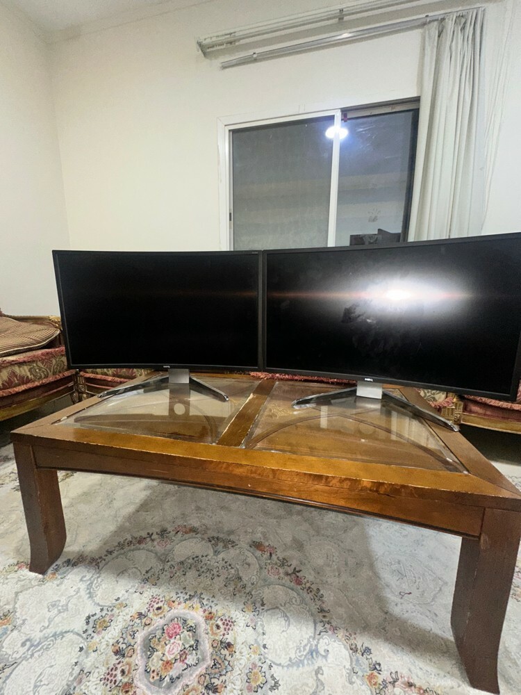 Two BenQ EX3200R Monitors - 3