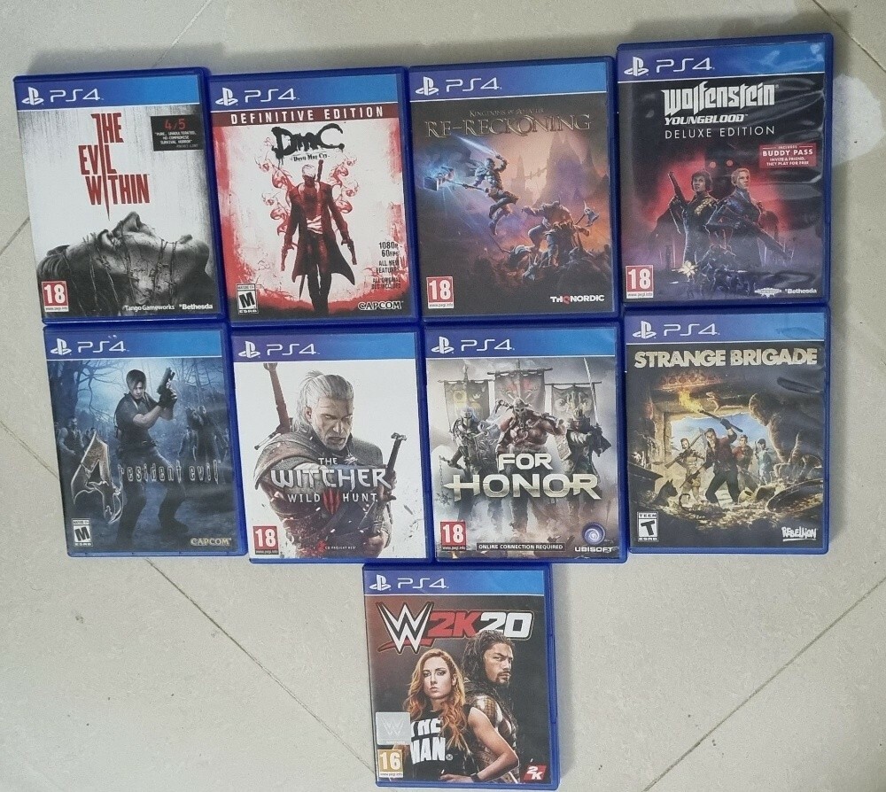 PS4 WITH ALL GAMES AS SHOWN - 4