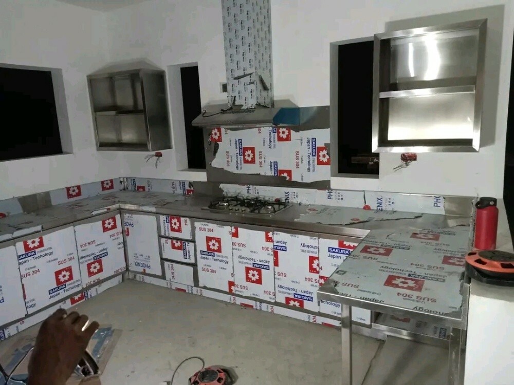 stainless steel kitchen cabinet - 9