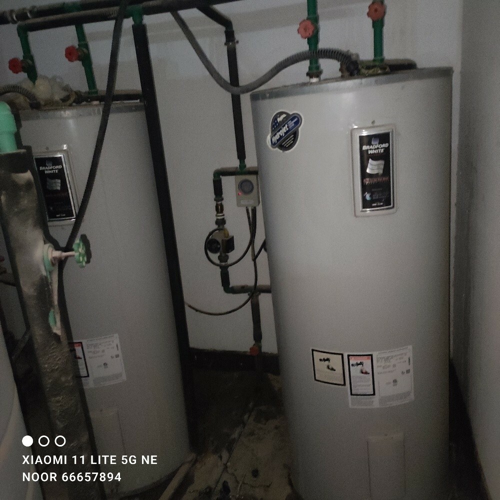 central water heater repair. - 1