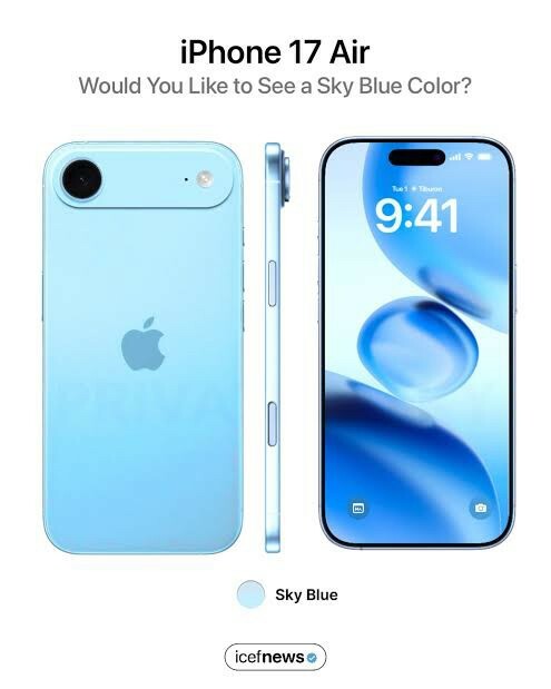 iphone 17 air sky blue 256 gb - 1