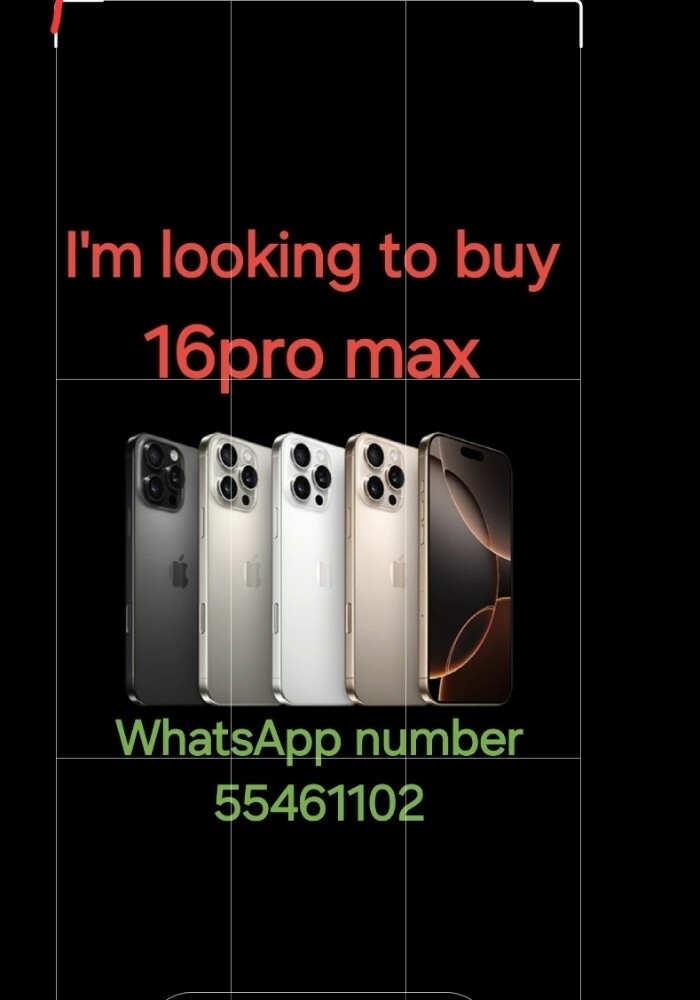 required Iphones 16max 16max - 1