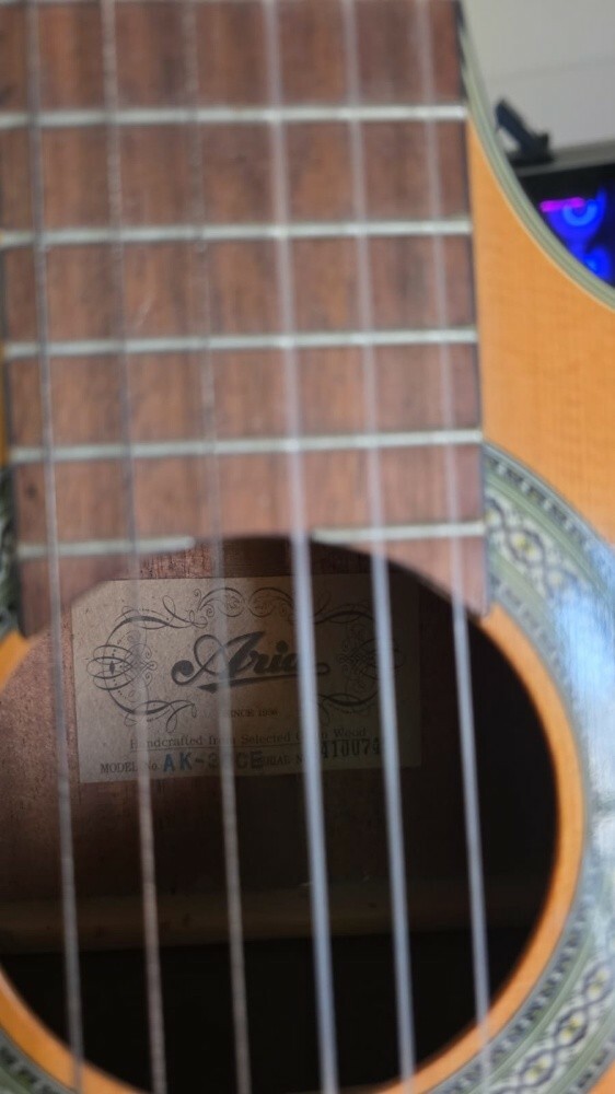 aria electric and classic guitar - 1