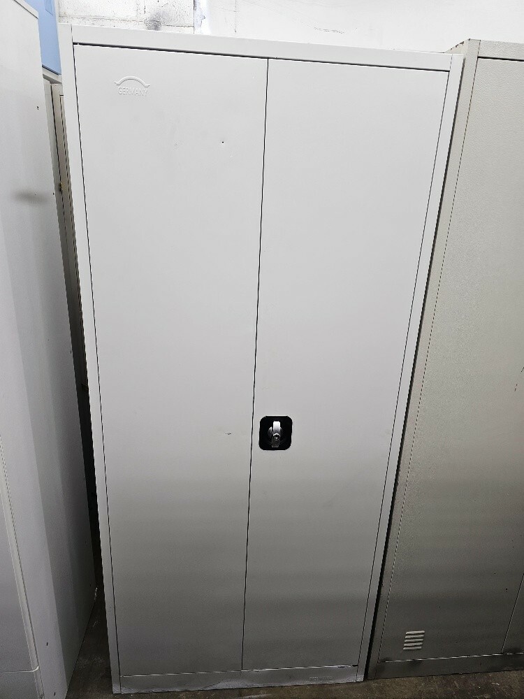 used 2 door steel cabinet - 1