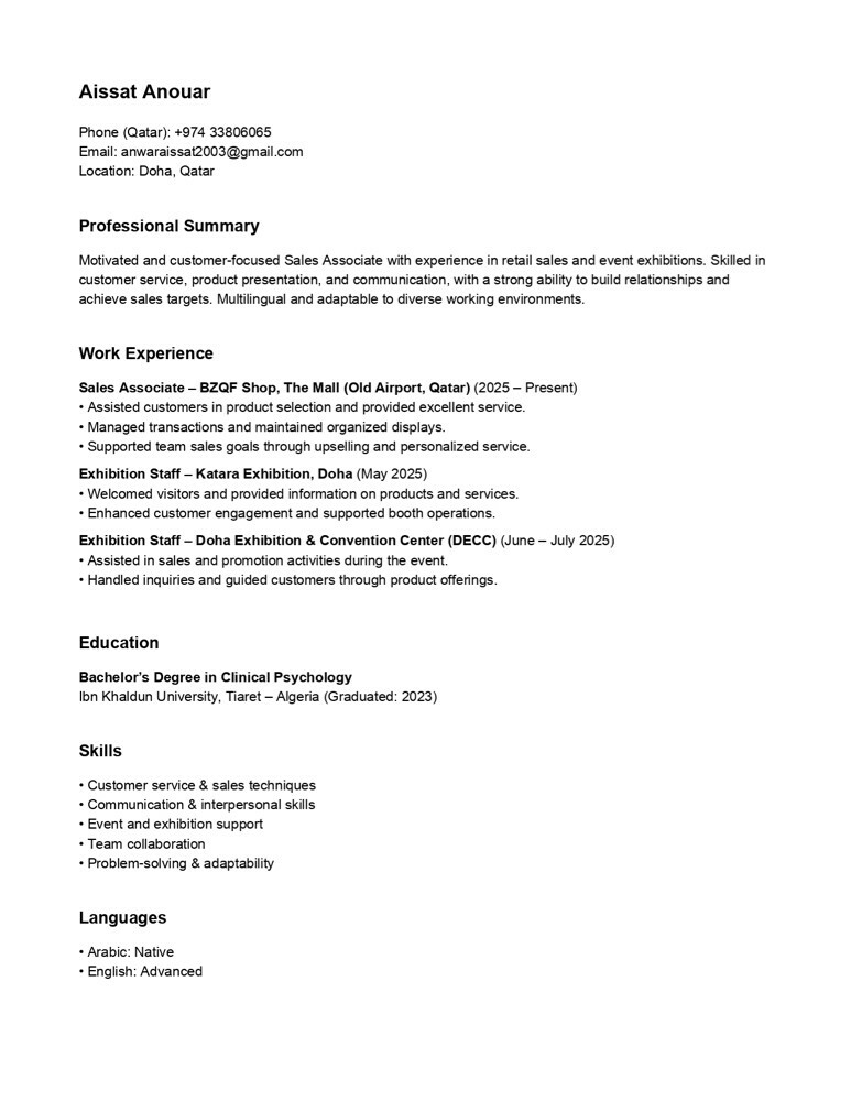 Job Seeker: - 1