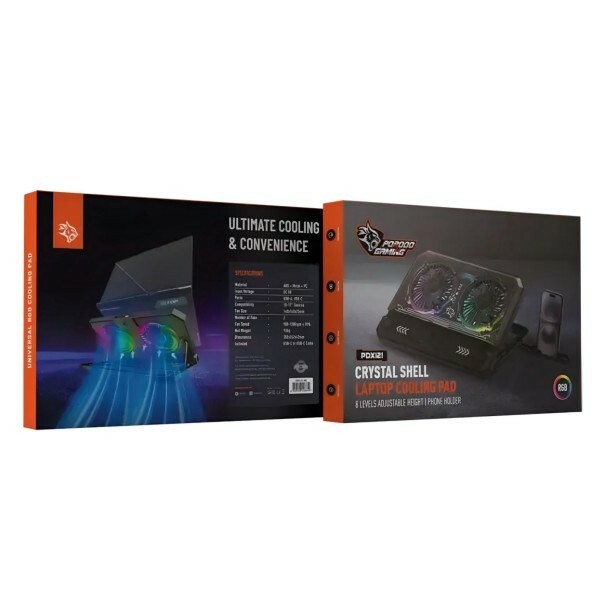 Porodo Crystal Laptop Cooling Pad - 5
