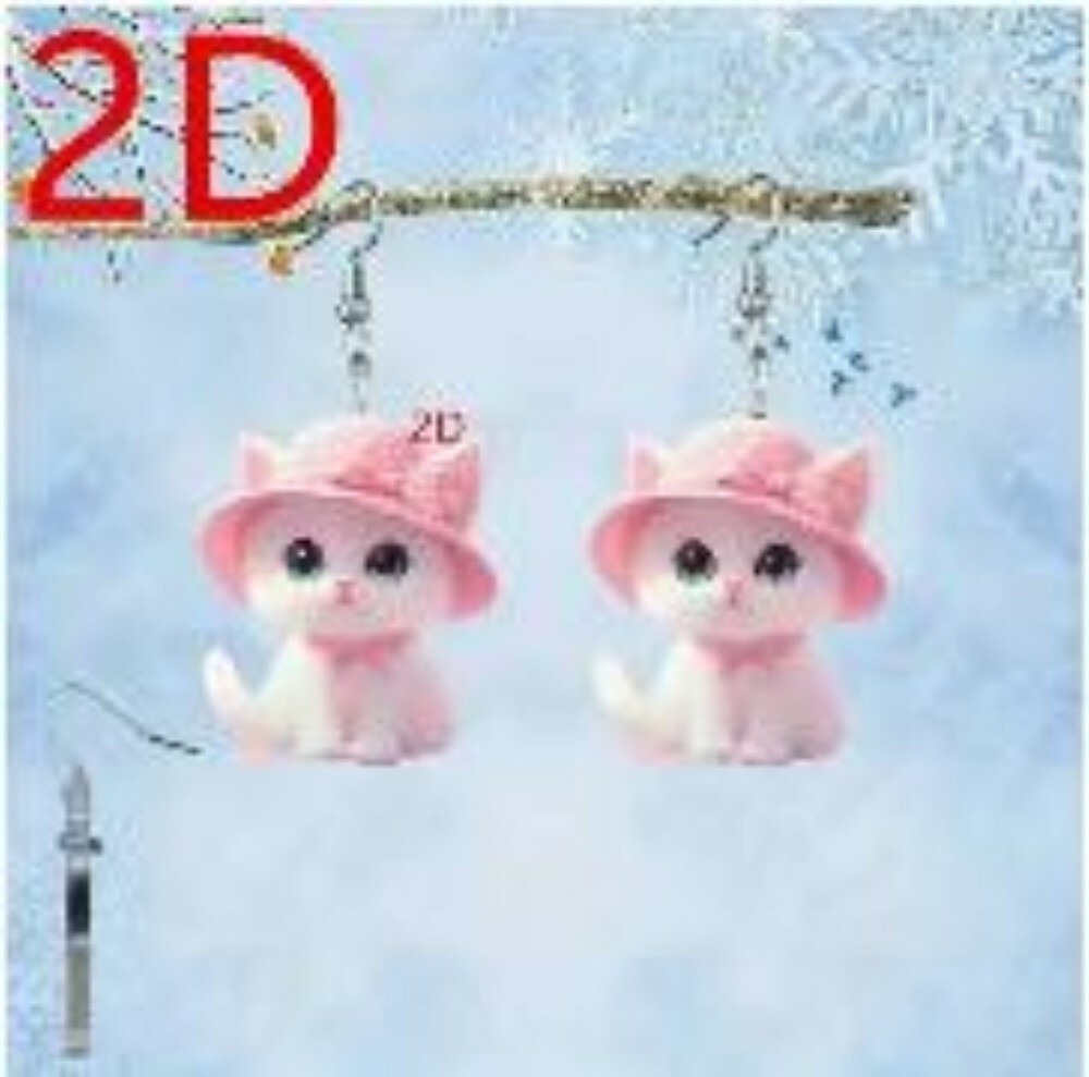 2D fashionable elegant earrings - 10