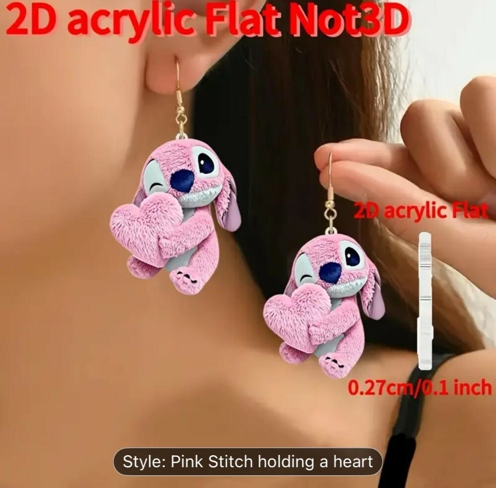 2D fashionable elegant earrings - 9
