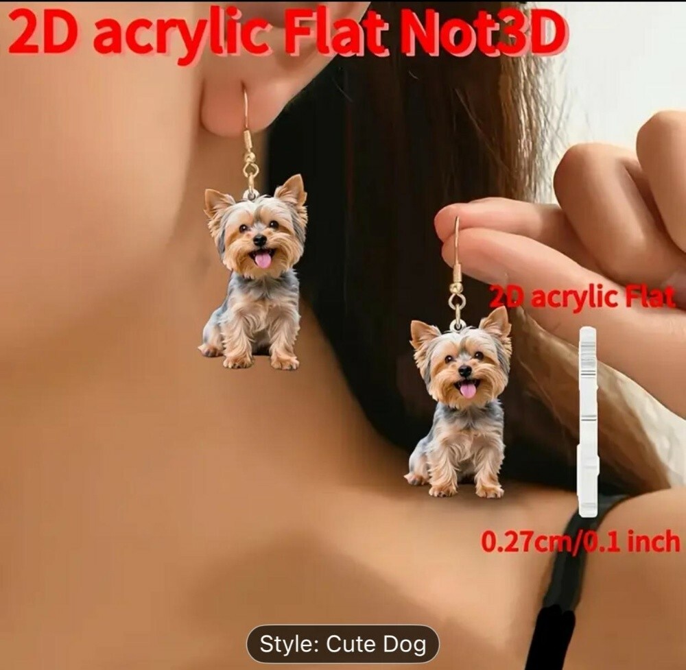 2D fashionable elegant earrings - 6