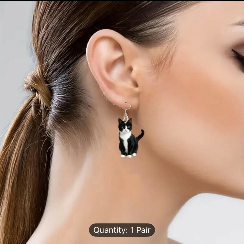 2D fashionable elegant earrings - 15