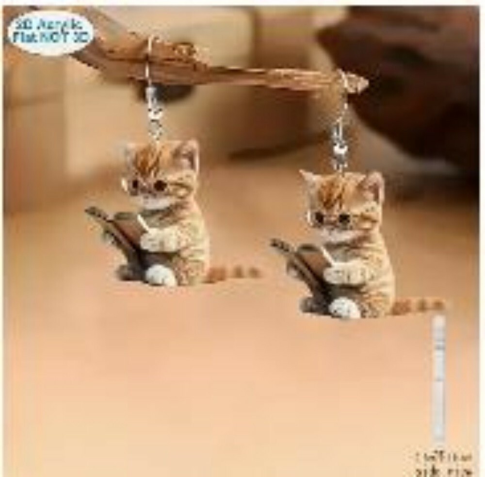 2D fashionable elegant earrings - 5