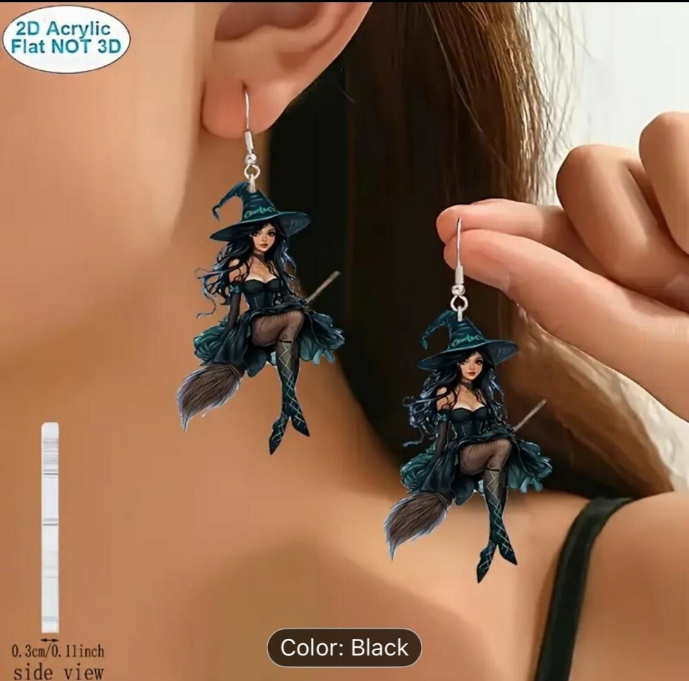 2D fashionable elegant earrings - 1