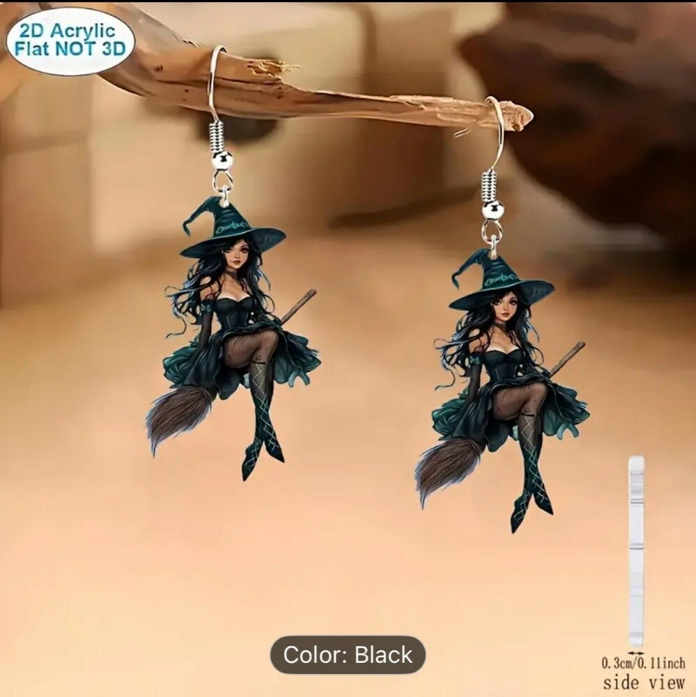 2D fashionable elegant earrings - 2