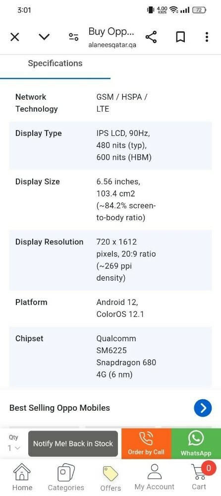 oppo A77s - 4