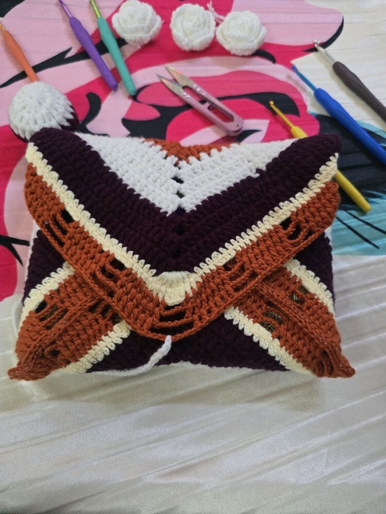 crochet hand made quran cover - 4