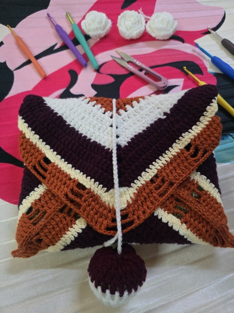 crochet hand made quran cover - 5