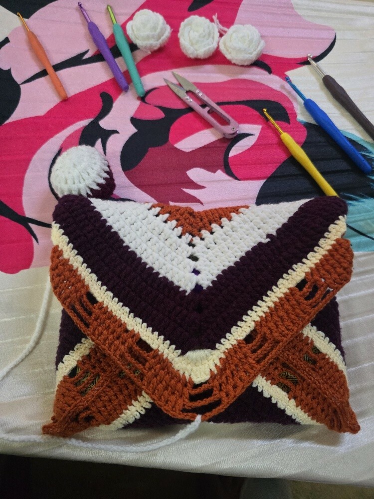 crochet hand made quran cover - 2