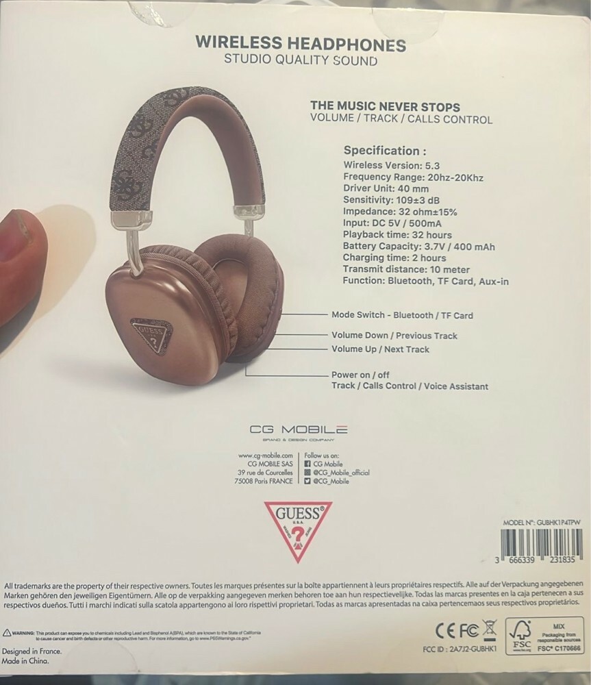 guess wireless headphones - 1