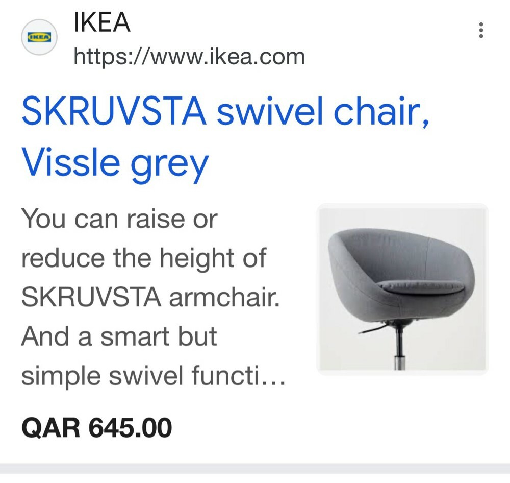 SKRUVSTA Swivel chair, - 2
