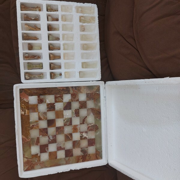 Granite chess board full set - 1