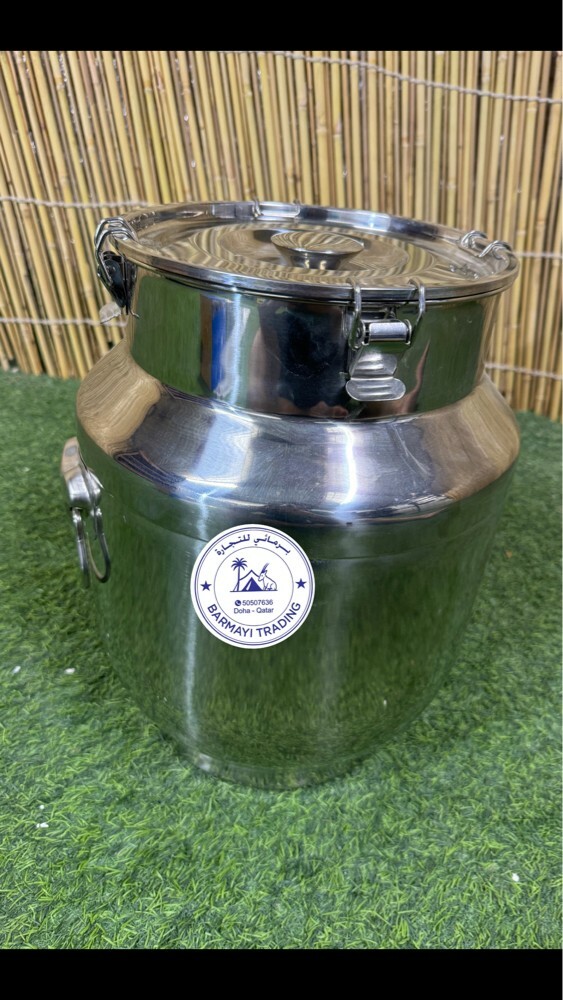 Milk containers available. steel. - 1