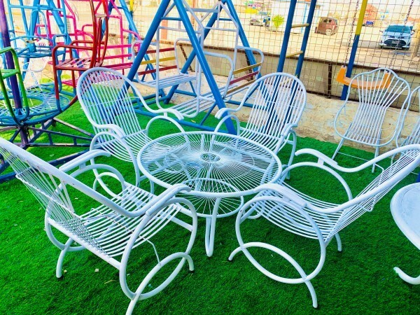 Premium Iron Garden Chair Set 4 - 1