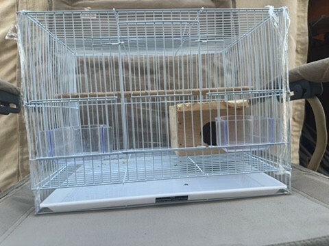cage with wooden box  - 2