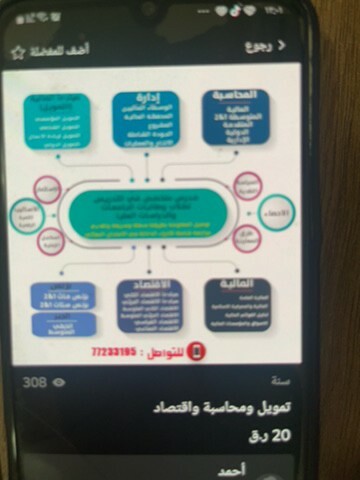 تدريس محاسبة و تمويل و اقتصاد - 2