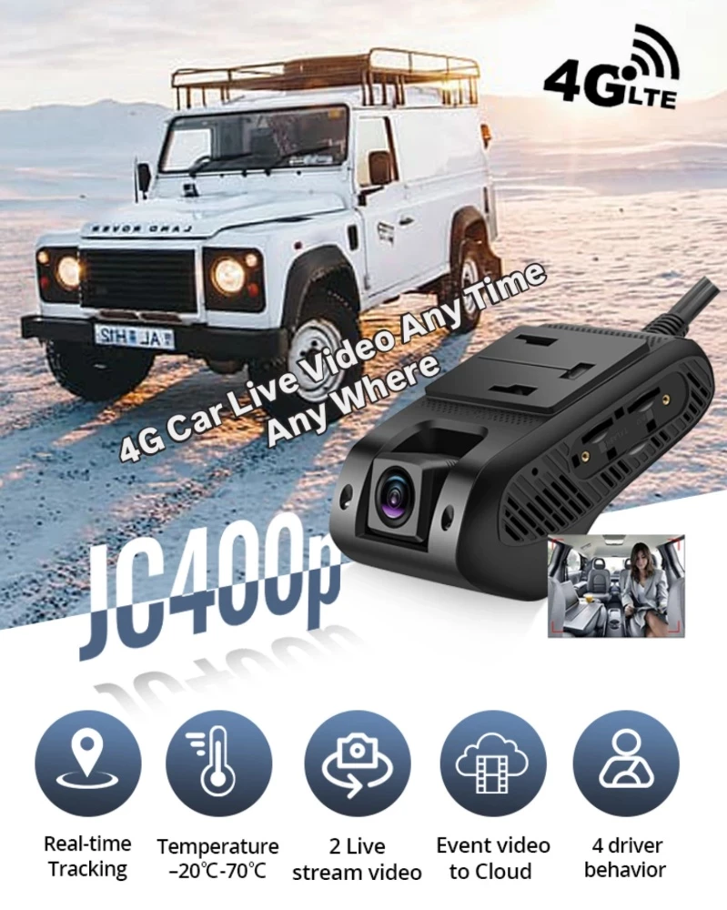 jc400p 4G Car DasCam security cam - 1