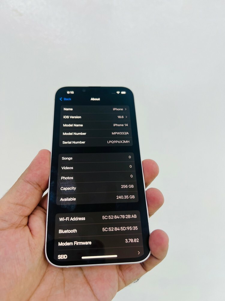 iphone 14 Storage 256GB health 94 - 5