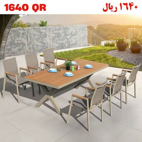 Dinning Table with 6 pcs Chair - 2