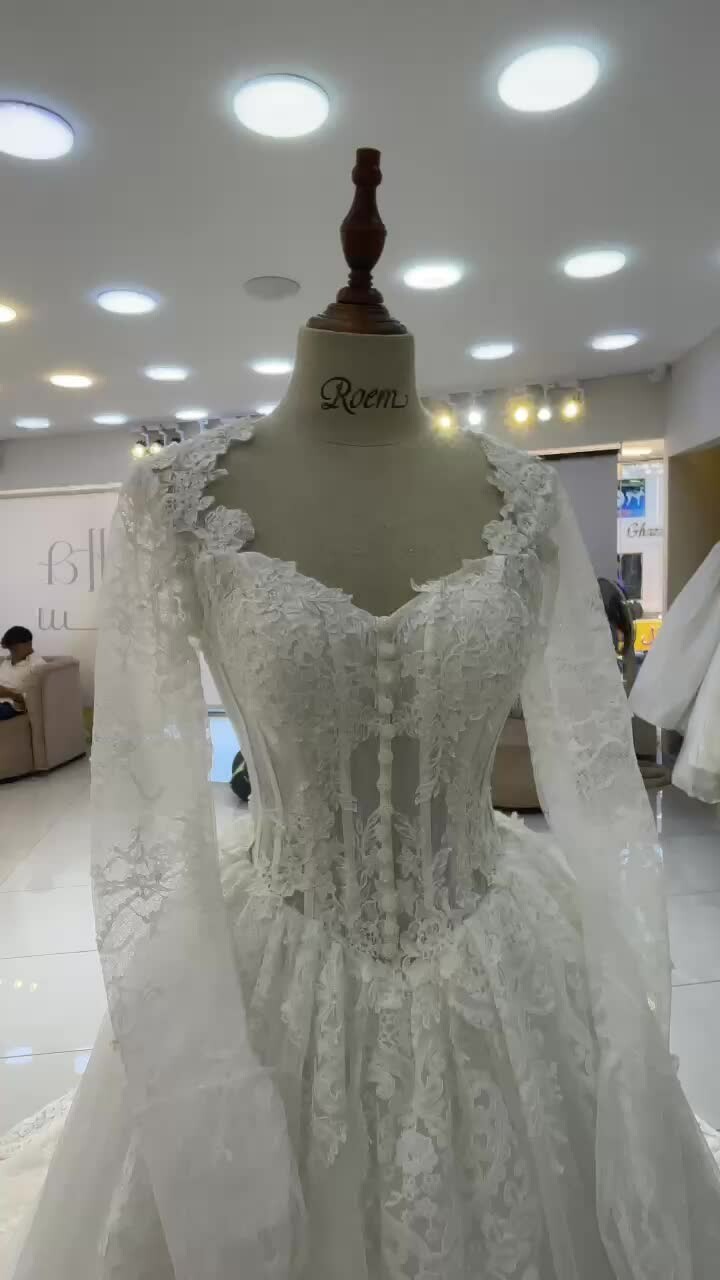 french dantel wedding dress - 5