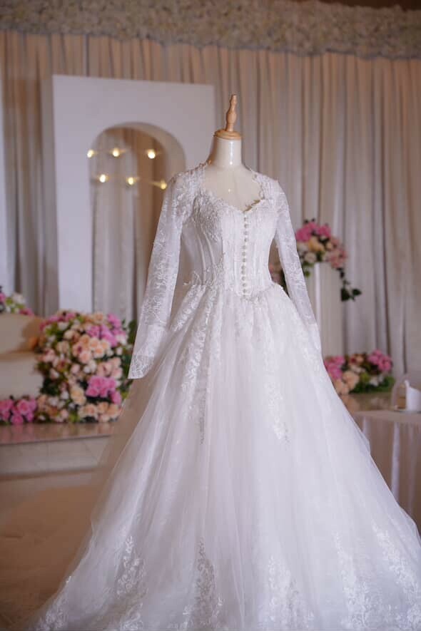 french dantel wedding dress - 2